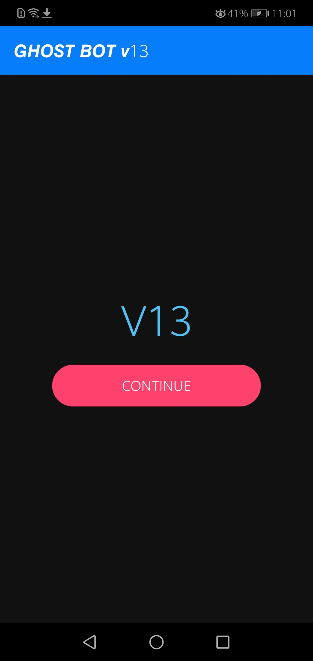 Screenshot Of Ghost Bot App